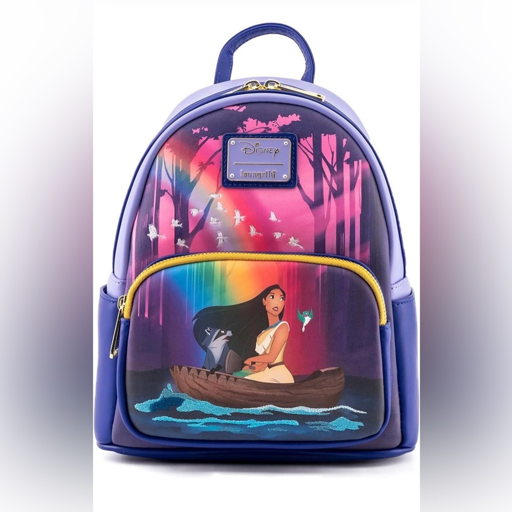 Loungefly Disney Pocahontas Just Around The River Bend Mini Backpack New
